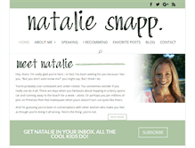 Tablet Screenshot of nataliesnapp.com